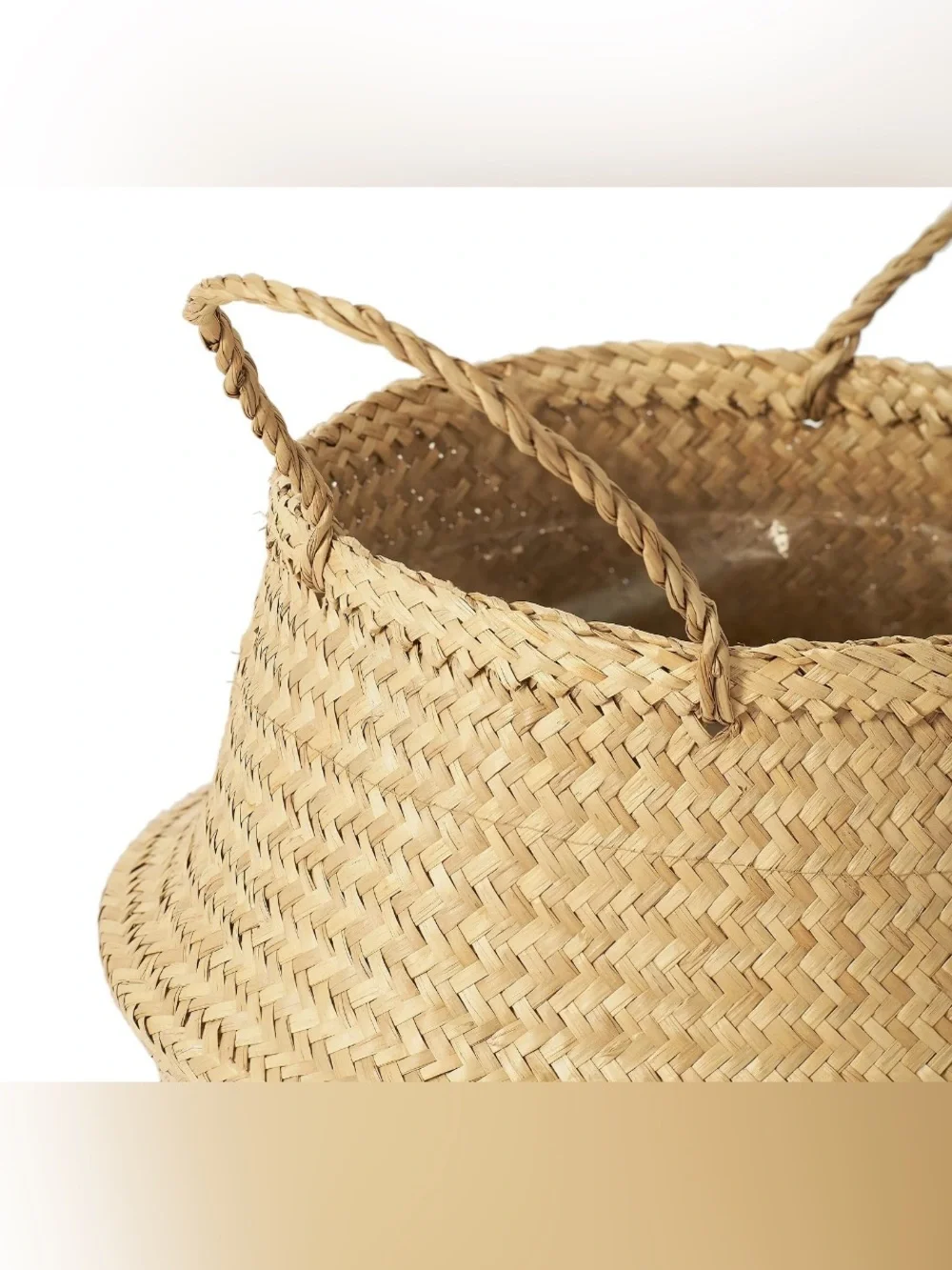 Handwoven Seagrass Planter Basket